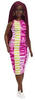Barbie Fashionistas Puppe, Schwarze Barbiepuppe mit Zöpfen, rosa-gelb-weißes...