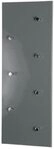 HAKU Wandgarderobe chrom, grau, MDF, Metall - Ma&szlig;e: B 80 x H 30 x T 6 cm,...