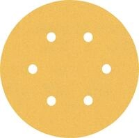 Bosch 50x EXPERT C470 Schleifblatt mit 6 L&ouml;chern (f&uuml;r Farbe auf Holz,...