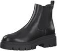Tamaris Damen Chelsea Leder Blockabsatz bequem; BLACK LEATHER, EU 41