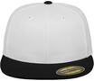 Flexfit Erwachsene M&uuml;tze Premium 210 Fitted 2-Tone, Wht/Blk, S/M, 6210T