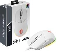 MSI Clutch GM11 White Gaming Maus - Optischer Sensor 5.000 DPI, symmetrisch, 10Mio+