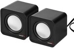 Audiocore AC870 Kompakt Stereo-Lautsprecher 2.0 PC 2x3 Watt RMS Schwarz