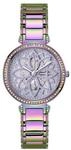 Guess Ladies 36mm Watch - Iridescent Bracelet Lavender Dial Iridescent Case