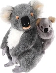 heunec 245778, heunec MI CLASSICO Koala B&auml;r mit Baby, Gr&ouml;sse 25 cm grau