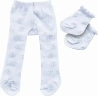 Heless Puppen-Strumpfhose mit S&ouml;ckchen Eiskristalle, Gr. 35-45 cm