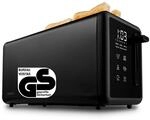 MEDION LIFE Toaster MD12103 schwarz, 2 lange Toastschlitze f&uuml;r bis zu 4...