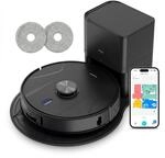 MEDION Saugroboter mit 2-in-1 Absaugstation X51 SW+, Wischfunktion, rotierende