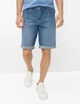 Eurex by Brax Herren Bermuda Style BRAD BLEACHED, denim hellblau, Gr. 50