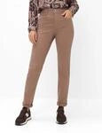 Brax Damen Five-Pocket-Hose Style MARY WARM GREIGE, denim hellbraun, Gr. 32