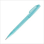 Pentel SES15C-S2X, Pentel Kalligrafiestift Sign Pen Brush - Pinselspitze, azurblau