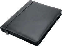 J&Uuml;SCHA 30010, J&Uuml;SCHA Ringbuchmappe Monza, Nappaleder schwarz, herausnehmbare
