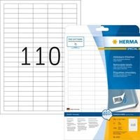 Herma 4210, Herma Etiketten Special 4210, wei&szlig;, 38,1x12,7mm, rechteckig 2750 St&uuml;ck