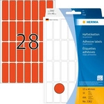 Herma 2362, Herma Etiketten 2362, rot, 13x40mm, rechteckig 896 St&uuml;ck, Grundpreis: