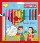 Stabilo 168/12-4, Stabilo 168/12-4 Faserschreiber Cappi sort. 12 St&uuml;ck, Grundpreis: