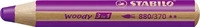 Stabilo 880/370, Stabilo Buntstifte woody 3 in 1, 880/370, violett, rund, jumbo