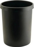 Helit H6106295, Helit Papierkorb the german H6106295, 45 Liter, rund, schwarz