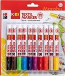 Marabu 03140 000 00002, Marabu Stoffmalstift Kids Set sortiert 10 St&uuml;ck, Grundpreis:
