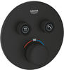 Grohe Grohtherm SmartControl Thermostat mit 2 Absperrventilen, phantom black 