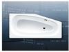 Kaldewei Mini links Raumspar-Badewanne 157x75/50cm Mod. 832 weiß ohne...