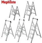 Mephisto Stufenleiter - Trittleiter, Mit B&uuml;gel: ohne B&uuml;gel, Stufen Aluminium