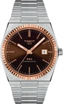 Tissot Herrenuhr PRX Powermatic 80 Stahl & 18K Goldl&uuml;nette T9314074129100 silber