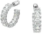 Swarovski Creolen Matrix Baguette 5612673 - silber