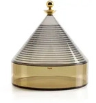 Kartell - Trullo Tischbeh&auml;lter, rauchgrau / gr&uuml;n