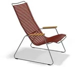 HOUE - CLICK Outdoor Lounge Chair, paprika