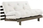 Karup - Roots Schlafsofa, 140 x 200 cm, Kiefer carobbraun / natur (701)