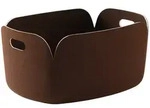 Muuto - Restore Aufbewahrungskorb 48 x 35 cm, dunkelbraun