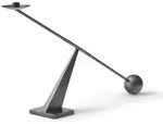 Audo - Interconnect Kerzenst&auml;nder, H 41,5 x L 70 cm, Messing bronziert