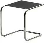 Fiam - Club Beistelltisch, Aluminium / schwarz
