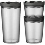 Koziol - PRINCE SET OSLO Vorratsdosenset, nature ash grey (3er-Set)