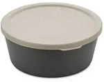 Koziol - Connect Schale, mit Deckel, 400 ml, nature ash grey