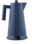 Alessi - Pliss&eacute; Wasserkocher mit Temperaturregelung 1,7 l, blau