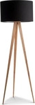Zuiver 5000805, Zuiver - Tripod Wood Stehleuchte, Eiche / schwarz Stahl; 100%