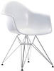 Vitra - Eames Plastic Armchair DAR, verchromt / weiß (Filzgleiter schwarz)
