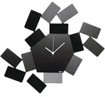 Alessi - La Stanza dello scirocco Wanduhr, schwarz