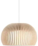 Secto - Atto 5000 LED-Pendelleuchte, &Oslash; 34 x H 21 cm, Birke