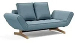 Innovation Living - Ghia Schlafsofa, 2-Sitzer, Eiche / hellblau (525 Mixed Dance)