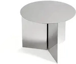 HAY - Slit Table Round, spiegelpoliert, &Oslash; 45 x H 35,5 cm