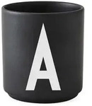 Design Letters - AJ Porzellan Becher A, schwarz