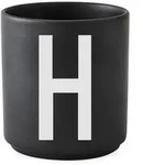 Design Letters - AJ Porzellan Becher H, schwarz