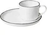 Broste Copenhagen - Salt Tasse mit Untertasse, 100 ml