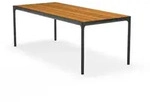 HOUE - FOUR Outdoor Tisch, Bambus/schwarz, 210 x 90 cm
