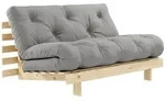 Karup - Roots Schlafsofa, 140 x 200 cm, Kiefer natur / grau (746)