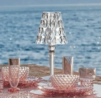 Kartell 09475B4, Kartell - Big Battery Akku-Tischleuchte H 37,3 cm, glasklar