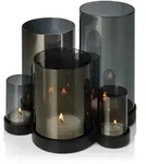 Philippi - Lichtermeer Windlicht, schwarz / transparent
