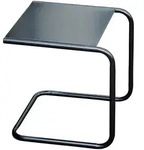 Fiam - Club Beistelltisch, Aluminium schwarz / schwarz